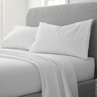 Mekani bijeli set posteljine za ugodno pranje