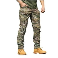 Muške alate Kamuflažne hlače jesenske vanjske multi-džepove otporne na muške labave hlače hlače povremene hlače