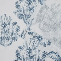 Nicole Miller New York Tabitha Damask Print Cotton Hidden Tab Tal Curn Parne par