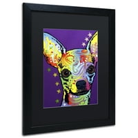 Zaštitni znak likovna umjetnost Chihuahua II Canvas Art by Dean Russo, Black Matte, Crni okvir