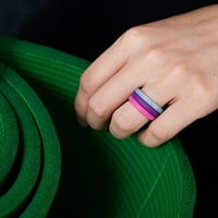 Mybeauty unise sportska fitness teretana silikonski prsten bend vjenčani parovi obećavaju dar bijeli