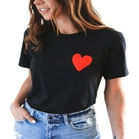Ženska ljetna modna bluza od tunike s printom slova U donjem rublju ležerni pulover kratkih rukava Ženska majica