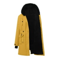 haxmnou žene plus veličina dnevna zimska kaputa ovratnik dugih rukava jakna vintage zgusnica jakna s kapuljačama