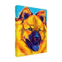 Zaštitni znak likovna umjetnost 'Chow Chow Sunshine Soul' Canvas Art by Dawgart