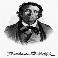 Theodore D. Veld. Američki abolicionist. Drvorez Dagerotipija, 1844. Ispis plakata iz