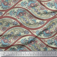 Soimoi Japan krep satenske tkanine valovi, cvjetni i paisley tiskani tkaninski dvorište široko