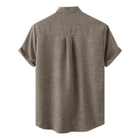 Košulje za muškarce modno ljeto Čvrstog stajanja kratkih rukava Bluza dugi rukav veliki vrh