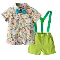 Simplemasygeni Summer Toddler Girls Boys Sets Cleassuit Boys Top & Remen Shorts odijelo odijelo za bebe rečeno