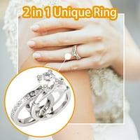 Modni prstenovi za žene, vjenčani romantični nakit, vjenčani prstenovi kao poklon