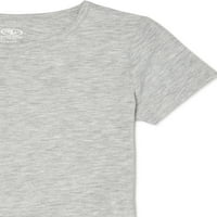 Atletic Works Girls's Solid majica s kratkim rukavima, veličine 4- & Plus