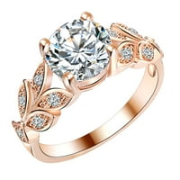 Ženski prsten cvjetni kristalni prsten Dijamantni prsten Ženski vjenčani nakit