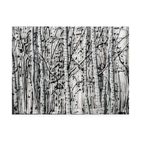 Zaštitni znak likovna umjetnost 'zimska aspens breza' platno umjetnost rodericka Stevensa