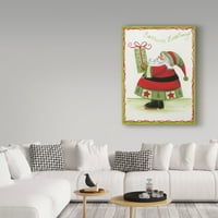 Zaštitni znak likovne umjetnosti 'Seasons Greetings Santa & Presories' Canvas Art by Beverly Johnston