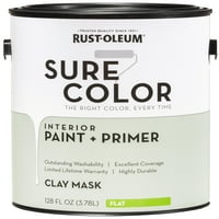 Rust-Oleum Sigurna maska ​​u boji gline, unutarnja boja + temeljni premaz, ravni završetak, 2-pack