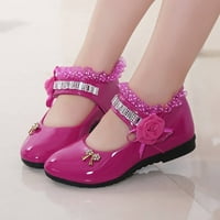 ; / Ravne cipele za djevojčice kožne dječje cipele s princezom s cvjetnim uzorkom mekane Dječje plesne cipele