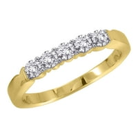 Žuto zlato 14k. Dijamantni zaručnički prsten