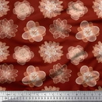 Tkanina od satenske svile u donjem dijelu dvorišta, umjetnička zanatska Tkanina s cvjetnim printom