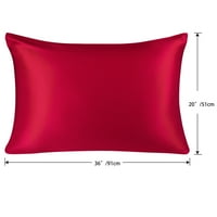Jedinstveni prijedlozi jastučnica s jednobojnim printom i brojem niti, Kraljevski, Crveni, 2 komada