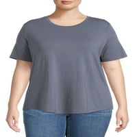 Terra & Sky Women's Plus Size Majica, 2-pack