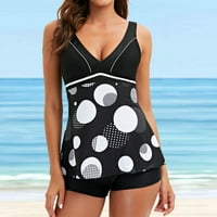 Ženski kupaći kostim tanki Vintage sportski grudnjak s printom, set odjeće za plažu, push-up kupaći kostimi, gornji