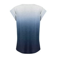 Rasprodaja ženski topovi majice bez rukava ležerni Modni široki puloveri s izrezom u obliku slova U, bluze u tamnoplavoj
