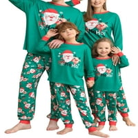Identične obiteljske božićne pidžame, mekana odjeća za spavanje za odmor