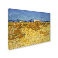 Zaštitni znak likovna umjetnost 'berba kukuruza u Provansi' platno umjetnost Van Gogh