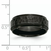 Crni ip od nehrđajućeg čelika, čekić od čekića poliranog ruba ruba