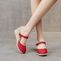 SHLDYBC klinaste sandale za žene, nove pletene sandale s nožnim prstima sandale s visokim petama Summer casual