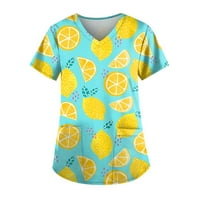 Bluze za žene ljeto ležerne bluze s kratkim rukavima Slobodna košulja 4xl