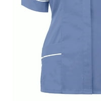 Ženska tunika medicinske sestre, Uniforma medicinske sestre klinike, zaštitna odjeća s reverom, vrhovi