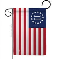 Americana Home & Garden G142722-BO 18. in. Zastava druge američke revolucije, američka povijesna zastava za vrt