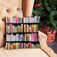 Navlake za jastuke, jednostavni i super mekani jastuci, navlake za jastuke iz serije drevne knjige u knjižnici