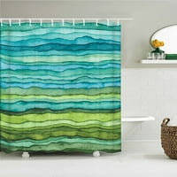 Šarene prugaste zavjese za kupaonicu vodootporne zavjese za tuširanje od tkanine geometrijski uzorci zaslon za
