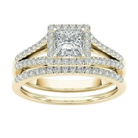 Pokloni za žene upareni prstenovi pozlaćeni prsten s umetkom od cirkona klasični prsten za nakit zlatni prsten