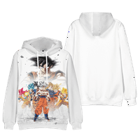 Anime dukserice Son Goku dukserice s 3-inčnim printom Kospla Casual pulover pulover s džepovima casual casual