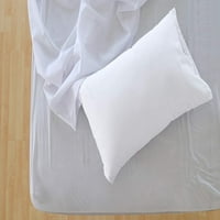 Pamučne metrike standardne jastučnice Set bijelih jastučnica od organskog pamuka s vrhunskim brojem navoja