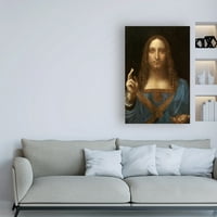 Zaštitni znak likovna umjetnost 'Salvator Mundi' Canvas Art od Leonardo da Vinc