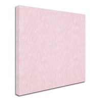 Zaštitni znak likovna umjetnost 'Woodgrain Pink' Canvas Art by Jyotsna warikoo