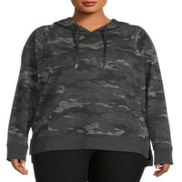 Ženska mekana majica s kapuljačom veličine veličine