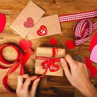 EastJing Roll naljepnice u obliku srca naljepnice za slatkiše poklon Bo Adhesive naljepnice Vjenčanje Valentine