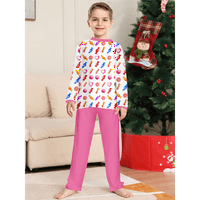 Dječaci pidžama božićni pjs set hlače za djecu za djecu koja spavaju organski pamuk