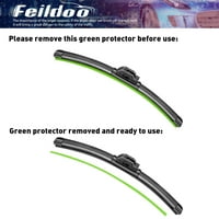 Feildoo 20 & 20 Noževi brisača prikladni za Chevrolet S 20 +20 Bracketless za prednji prozor, vozač i putnik,