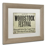 Zaštitni znak likovna umjetnost Woodstock Canvas Art by Color Bakery White Matte, breza
