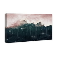 Wynwood Studio priroda i pejzažni zidni umjetnički platno otisci Starry Eyes Starry Night Skyscapes - Plava, ružičasta