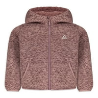 Reebok Girls Sherpa obložen džemper jakna od runa, veličine 4-16