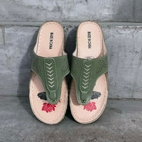 Lydiaunistar žene klinci casual cipele Čvrsta boja sandala s niskim petom modni flop ortopedske sandale zelena