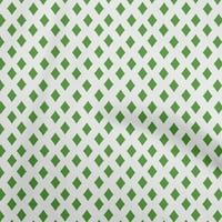 Oneoone viskoza dres zelena tkanina poker kartica haljina tkanina tkanina tkanina tkanina u dvorištu široka