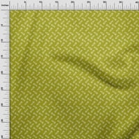 poliesterska likra limeta zelena Tkanina s lišćem i cvjetnim blokovima za šivanje rukotvorina otisci na tkanini