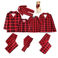 Frobukio Sretan božićna pidžama postavljena obiteljska odgovarajuća košulja s košuljama dugih rukava za spavanje
